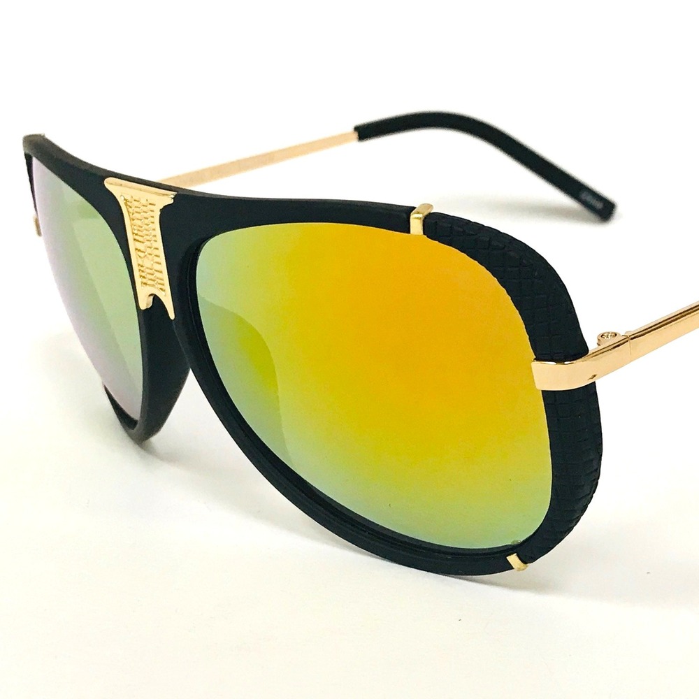 Aviator Sunglasses Mirror Lens Fashion Style Men Beach Fishing Style UV Protect